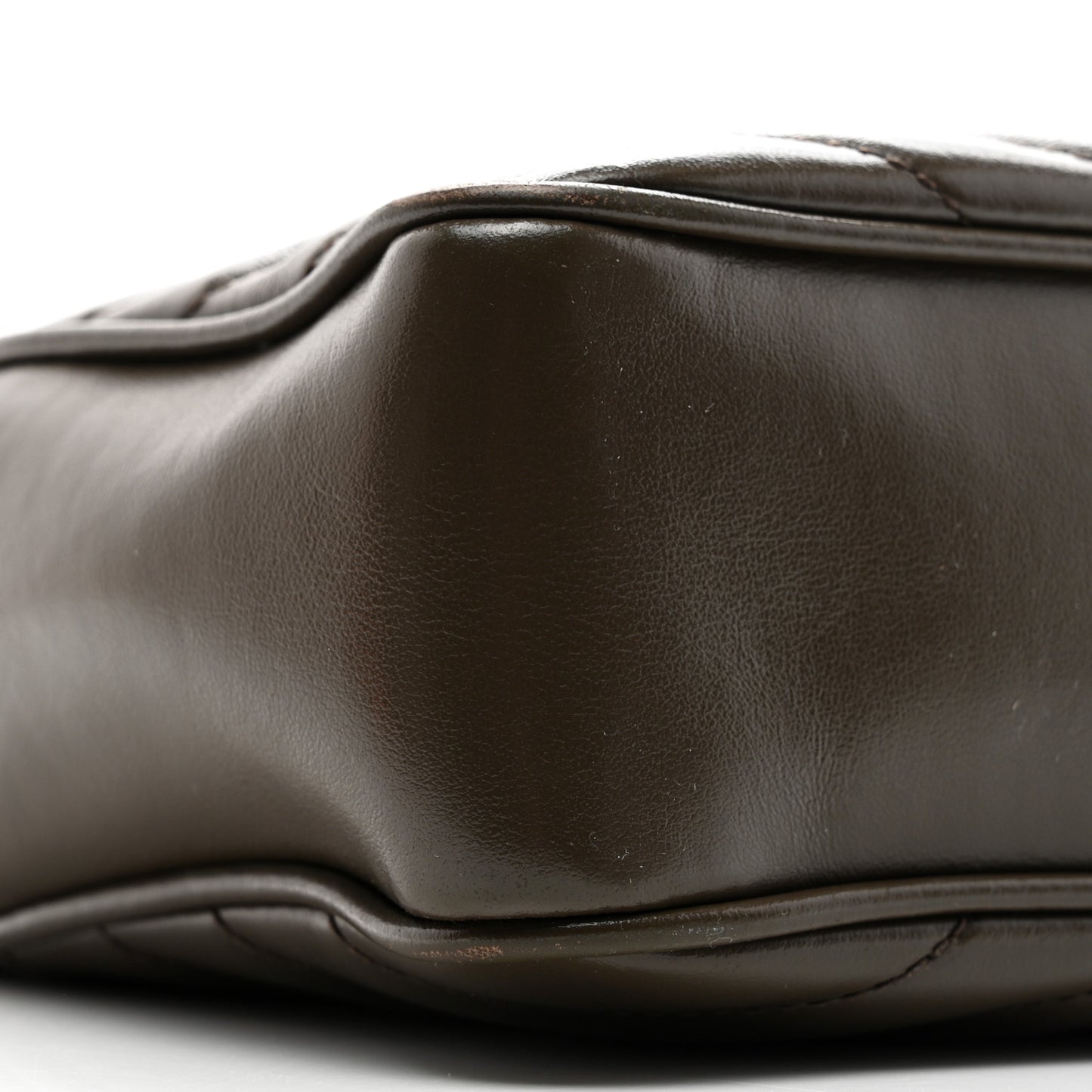 Calfskin Matelasse Monogram Lou Camera Bag Military Olive