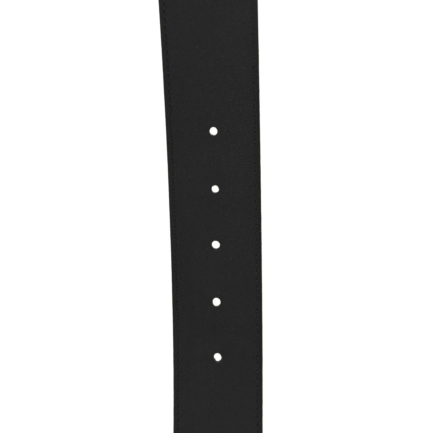Textured Dollar Calfskin Double G 40mm Belt 110 44 Black