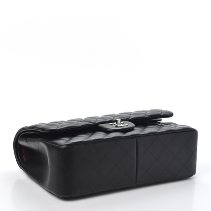 Chanel Lambskin Quilted Jumbo Double Flap Black 3 of 9