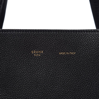 Celine Soft Grained Calfskin Medium Belt Cabas Phantom Black 8 of 8