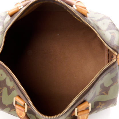 Louis Vuitton Monogram Graffiti Speedy 30 Kaki 5 of 14