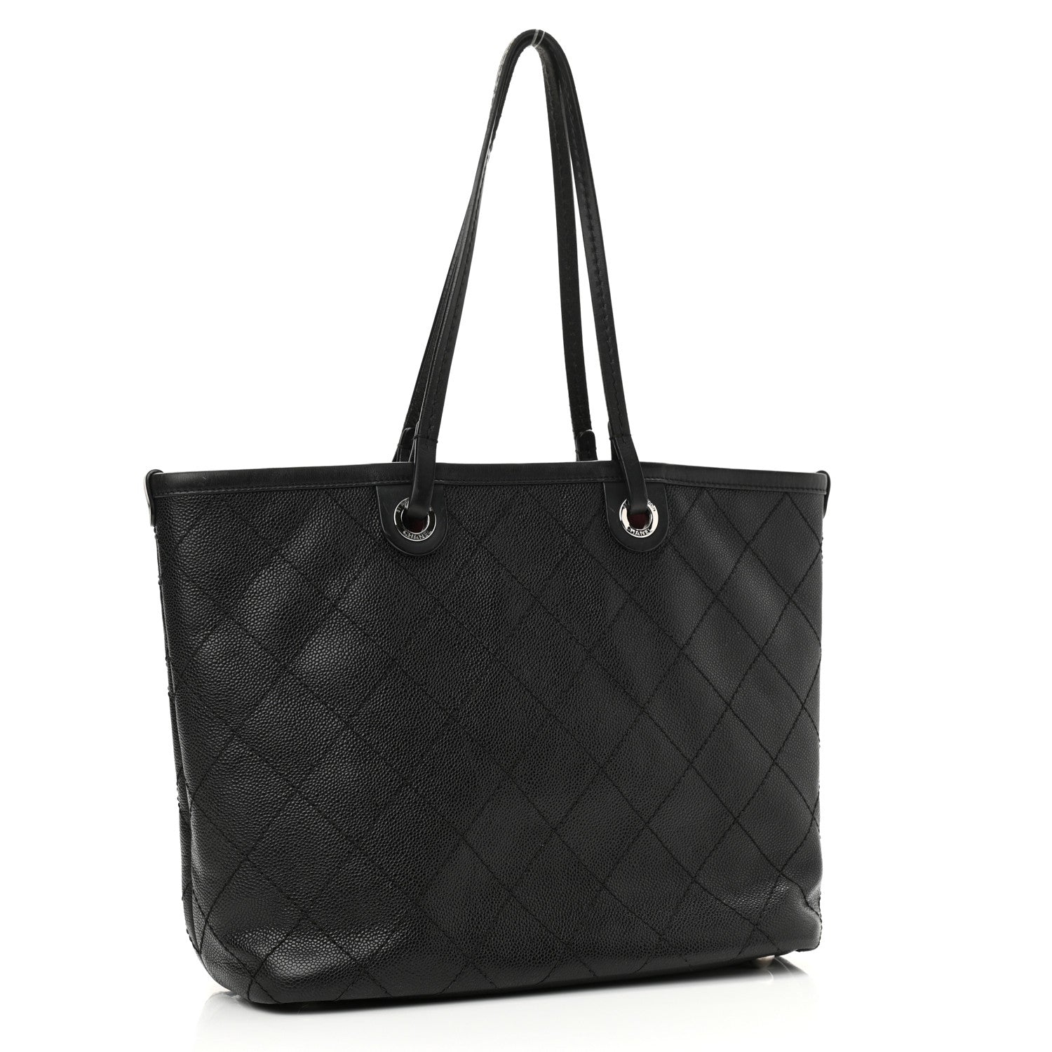 Chanel Grained Calfskin Shopping Fever Tote Black 4 of 16