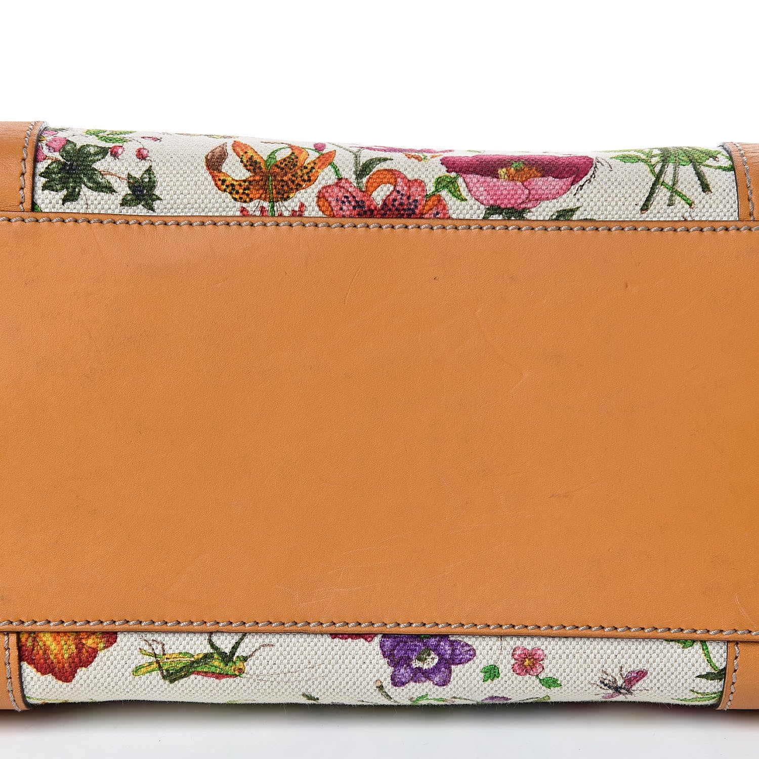 Gucci Canvas Floral Flora Medium Abbey Tote Yellow 11 of 16