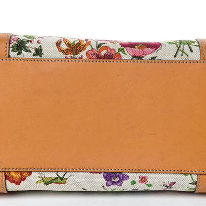 Gucci Canvas Floral Flora Medium Abbey Tote Yellow 11 of 16