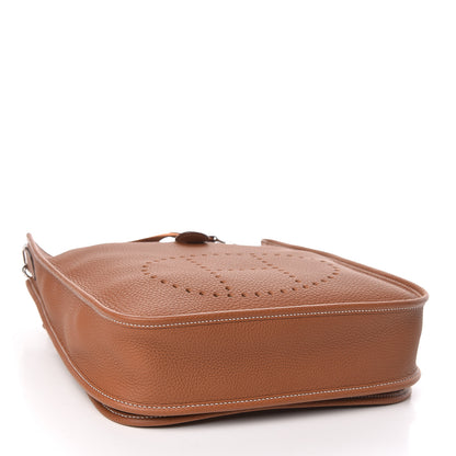 Hermes Taurillon Clemence Evelyne III PM Gold 4 of 11