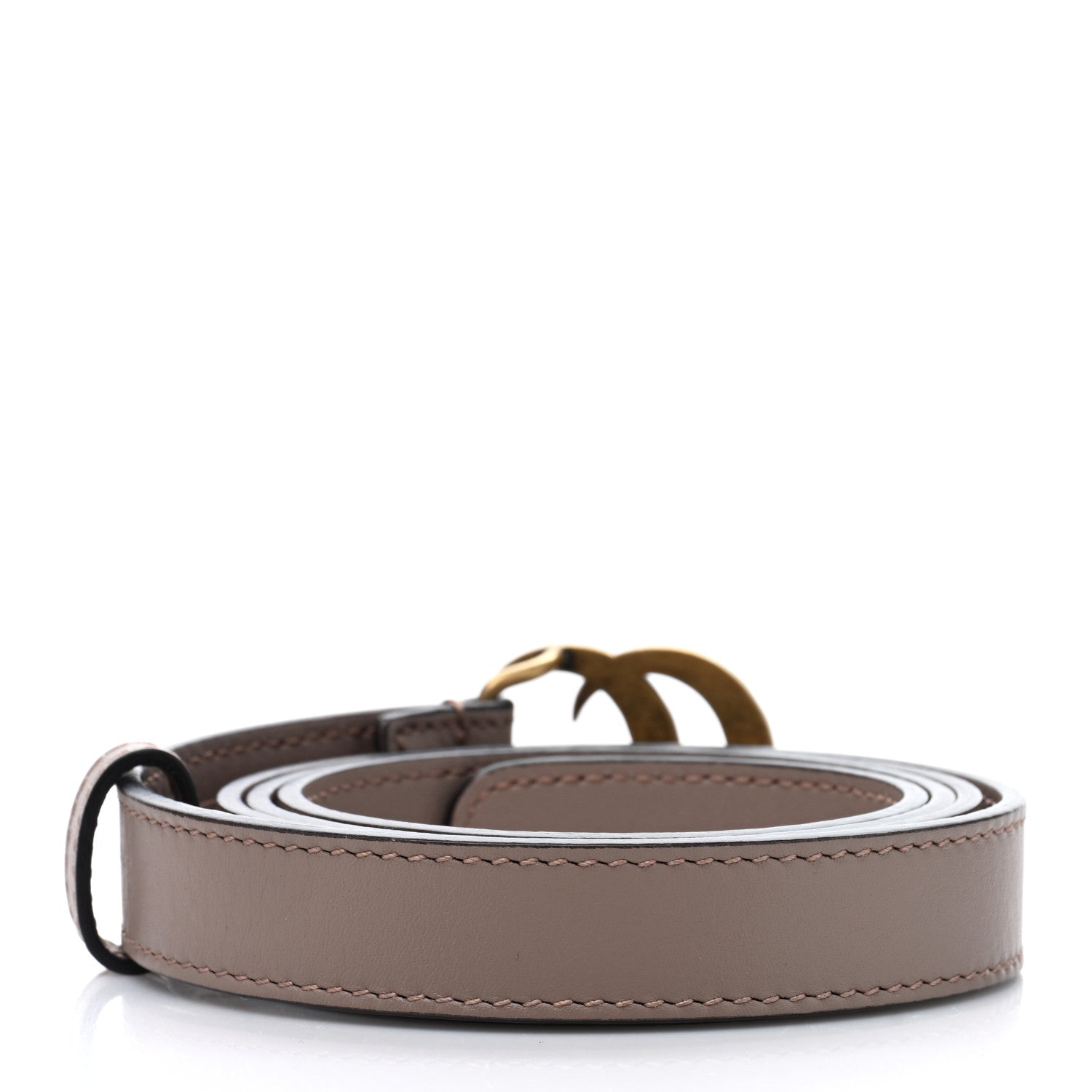 Gucci Calfskin Pearl Double G 20mm Belt 95 38 Porcelain Rose 2 of 4