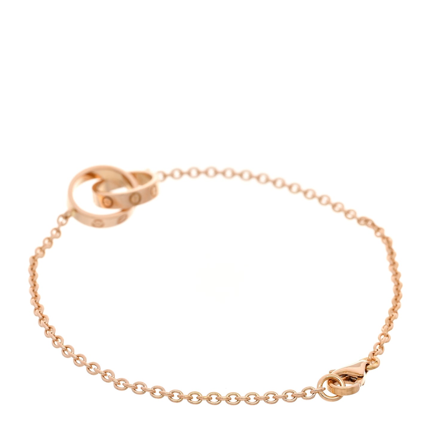 18K Pink Gold Interlocking LOVE Bracelet