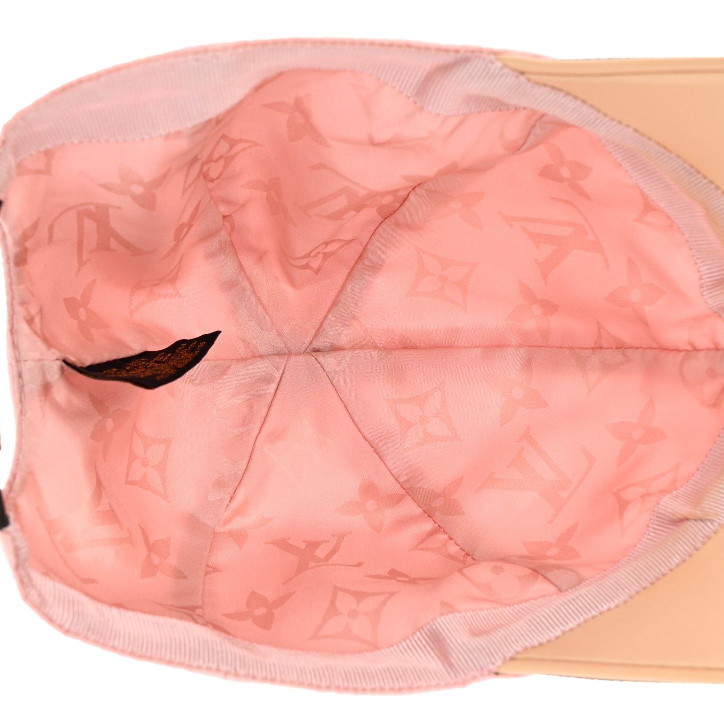 Polyester Silk Monogram LV Get Ready Cap M Pink
