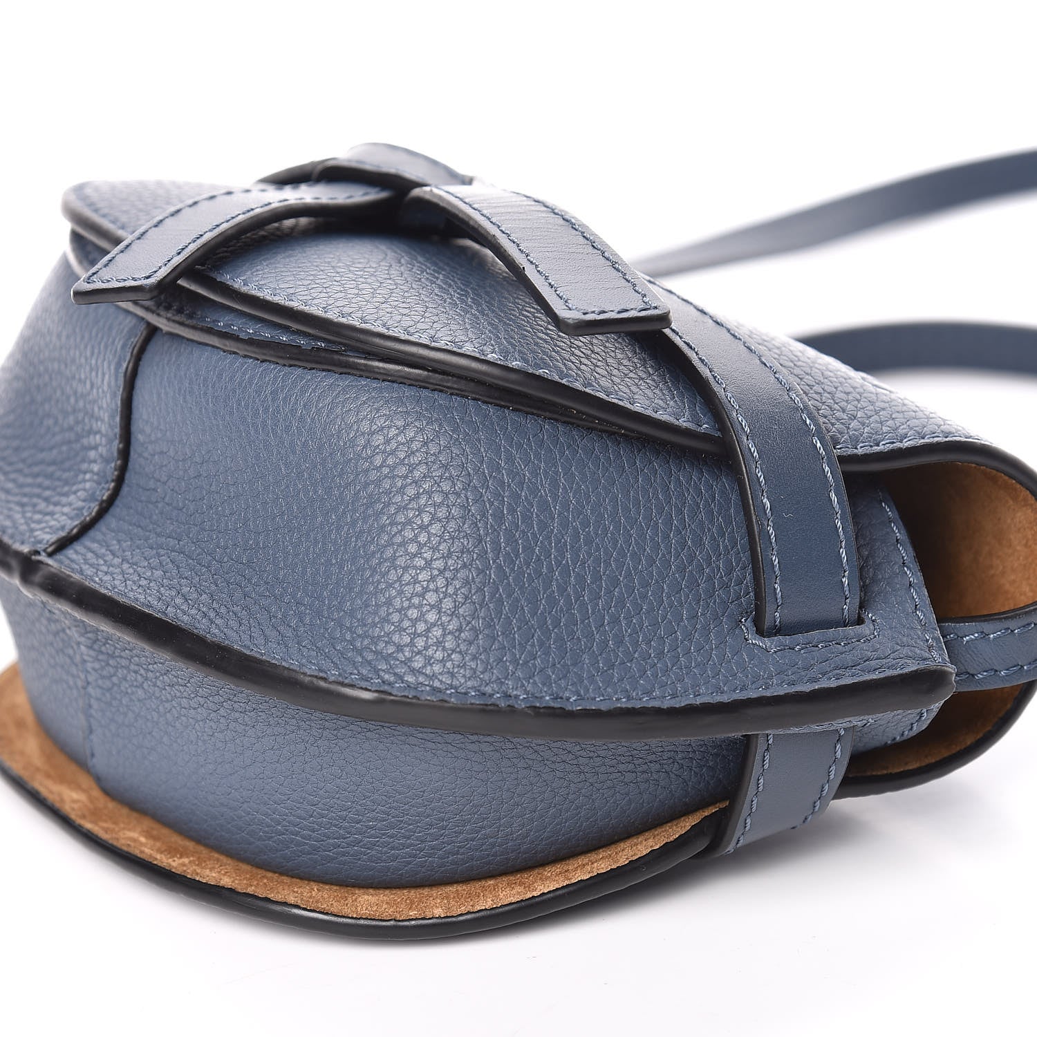 Loewe Grained Calfskin Mini Gate Crossbody Bag Steel Blue 9 of 9