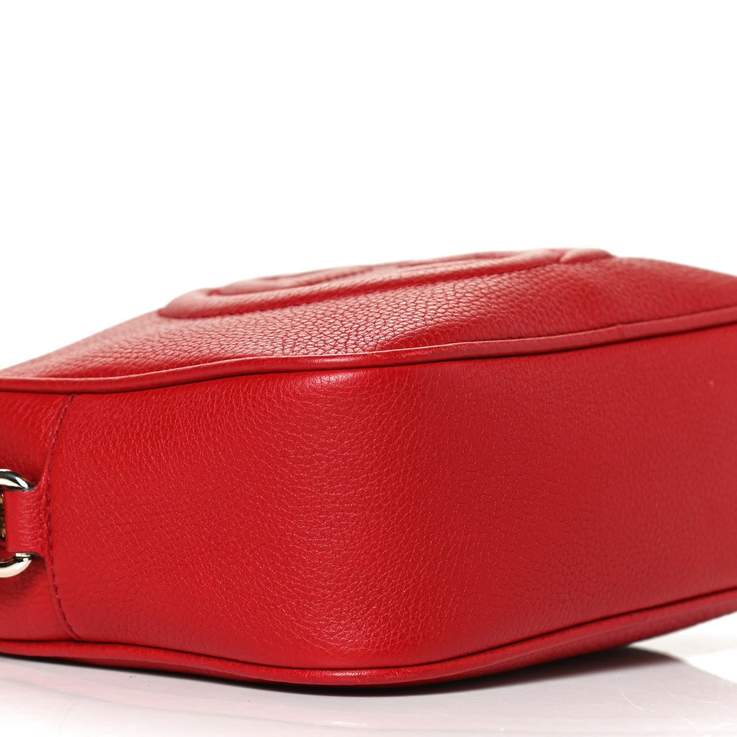 Gucci Pebbled Calfskin Small Soho Disco Bag Tabasco Red 10 of 11