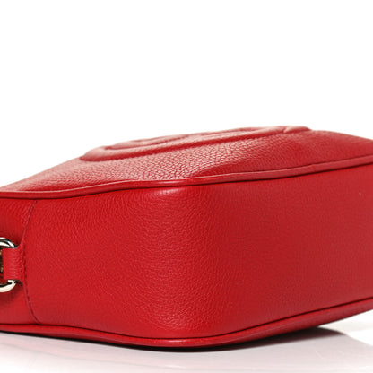 Gucci Pebbled Calfskin Small Soho Disco Bag Tabasco Red 10 of 11