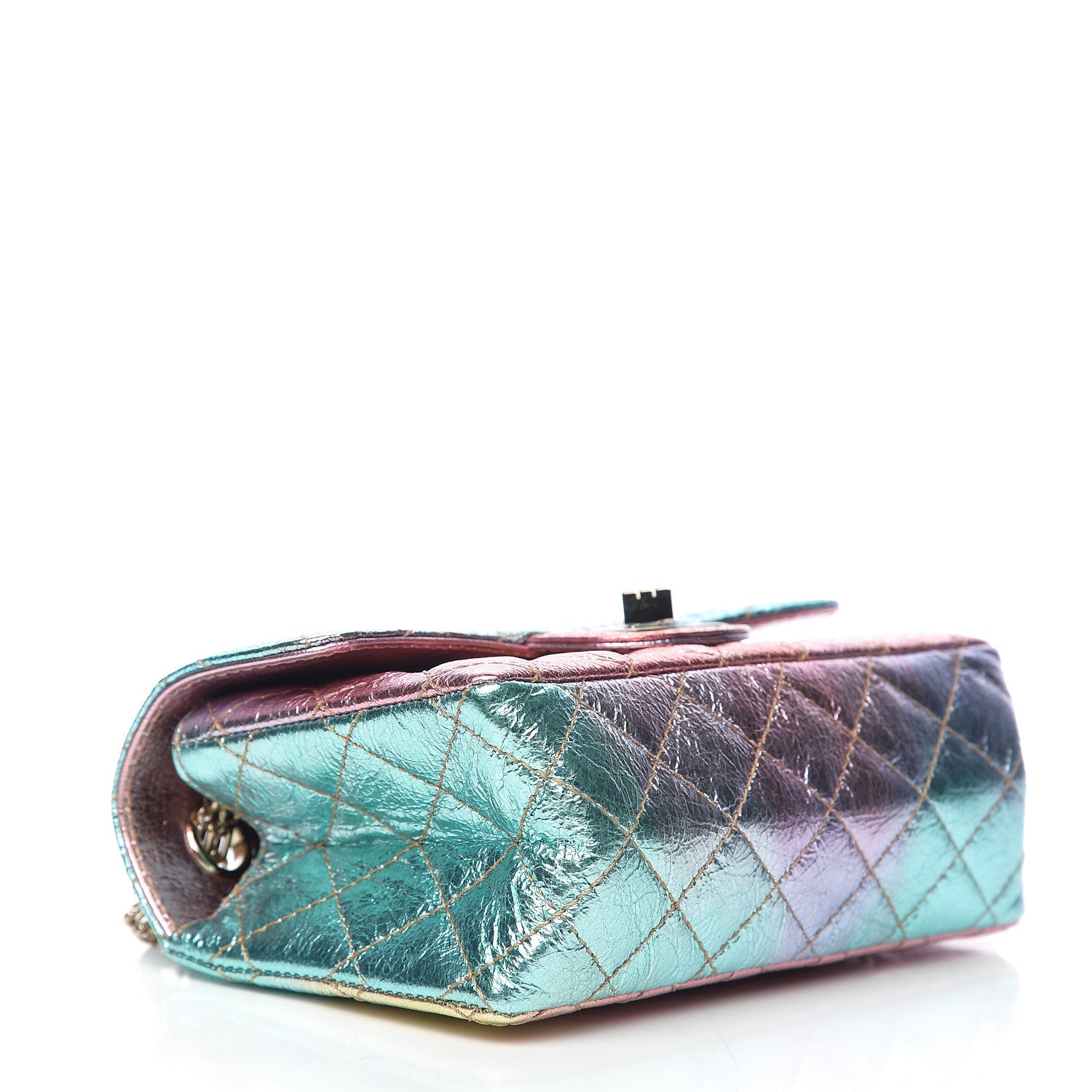 Chanel Metallic Goatskin Quilted Mini 2.55 Reissue Flap Multicolor 3 of 8