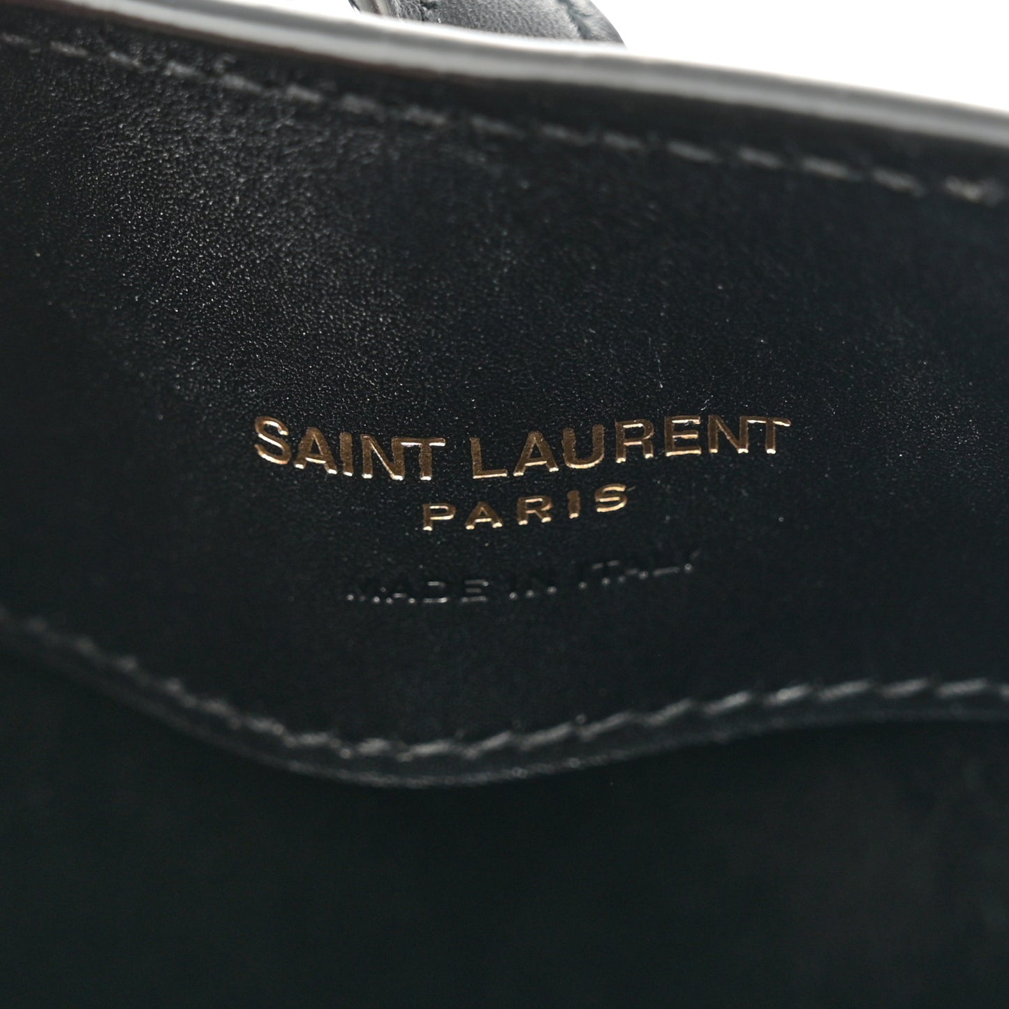 Shiny Calfskin Le 37 Mini Bucket Bag Black