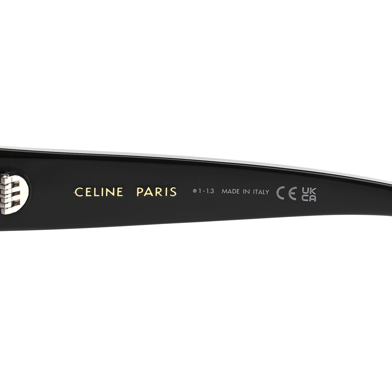 Celine Acetate Triomphe 01 Square Sunglasses CL 40226U Black 6 of 7