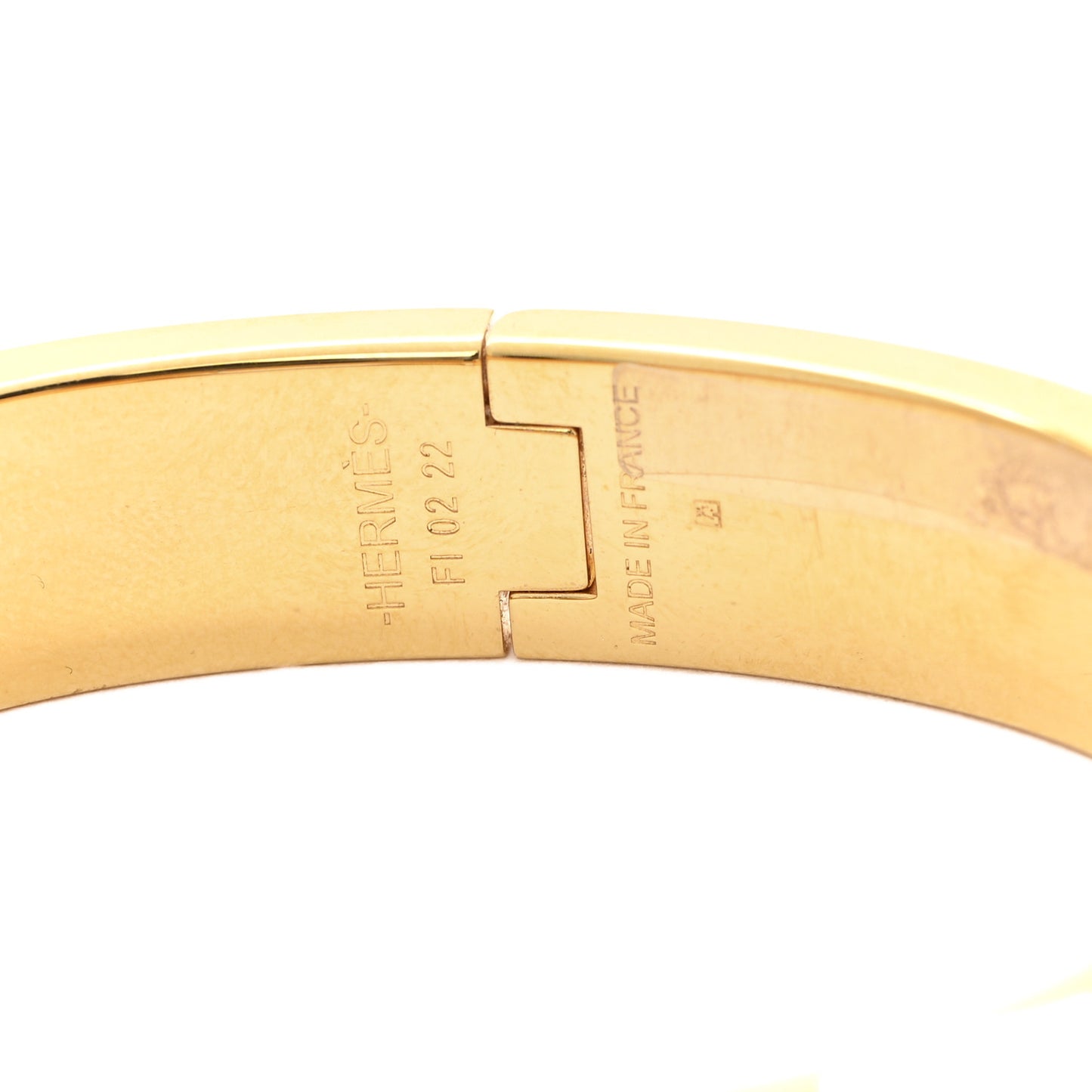 Enamel Narrow Clic Clac H Bracelet PM Chataigne
