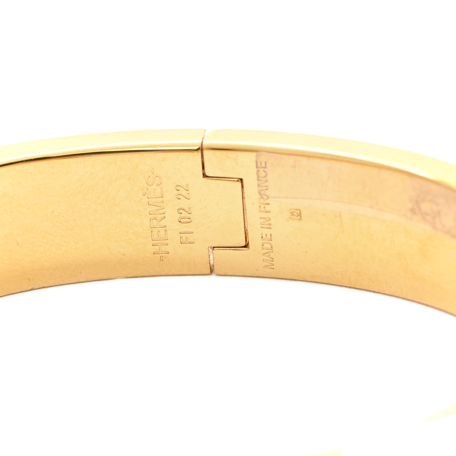 Hermes Enamel Narrow Clic Clac H Bracelet PM Chataigne 4 of 5