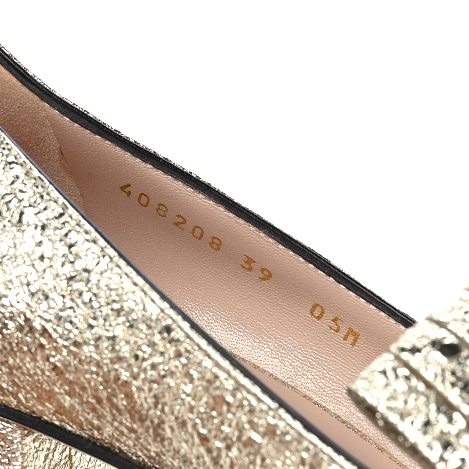 Gucci Galassia GG Marmont Fringe 50mm Loafer Pumps 39 Platino 8 of 8