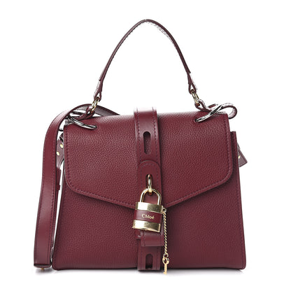 Chloe Grained Calfskin Medium Aby Day Shoulder Bag Red 1 of 7