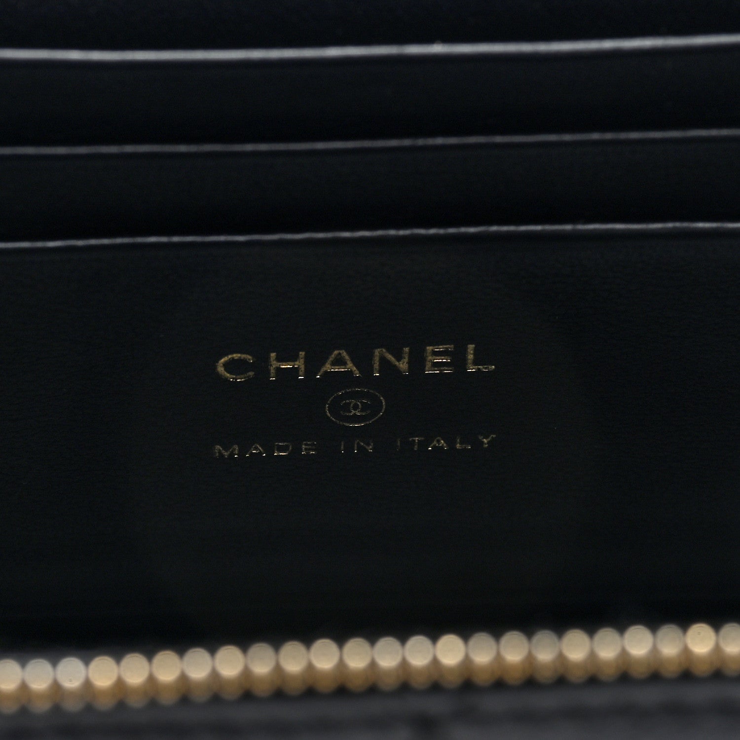 Chanel Shiny Lambskin Quilted Small Metal Wood Top Handle Vanity Case With Chain Black 6 of 11