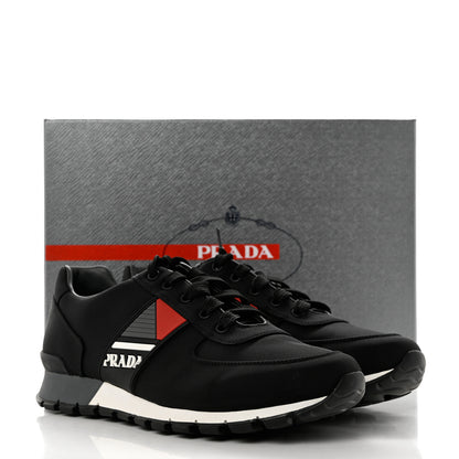 Prada Nylon Tech Logo Mens Sneakers 8 Black 9 of 9