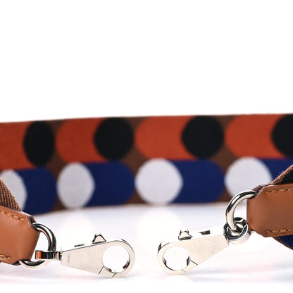 Hermes Toile Swift 50mm Sangle Flipperball Shoulder Strap Noisette Cuivre Gold 3 of 5