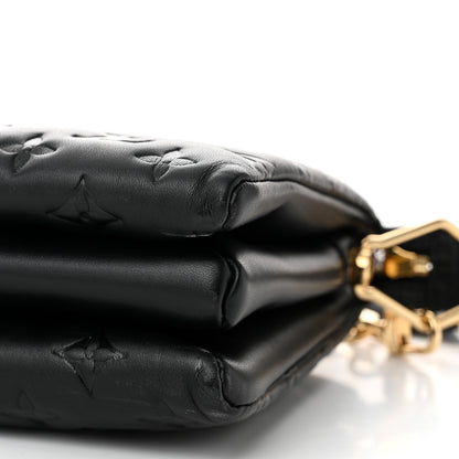 Louis Vuitton Lambskin Embossed Monogram Coussin PM Black 10 of 10