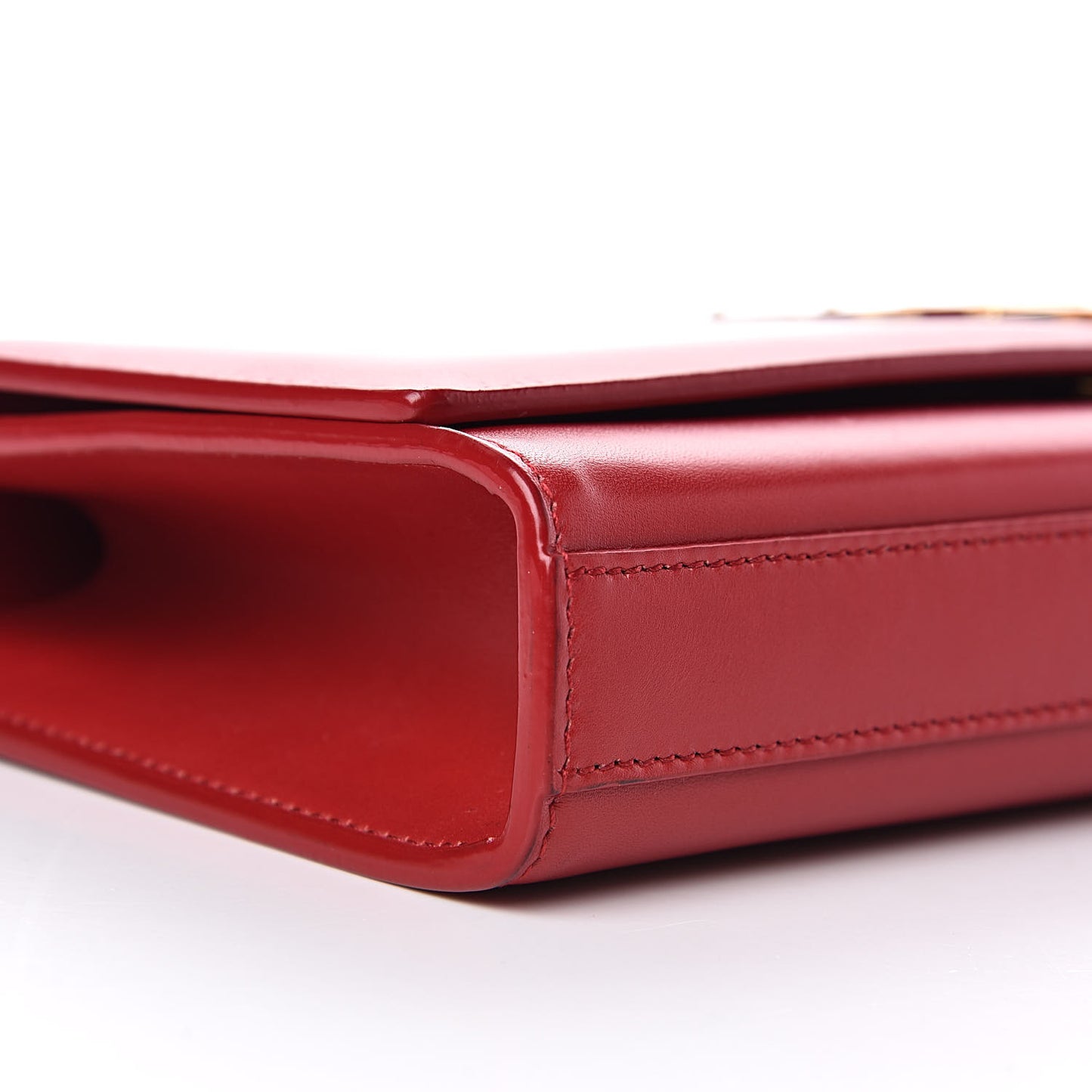 Calfskin Monogram Cassandre Clutch Rouge Orient