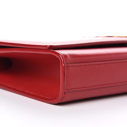 Saint Laurent Calfskin Monogram Cassandre Clutch Rouge Orient 8 of 13