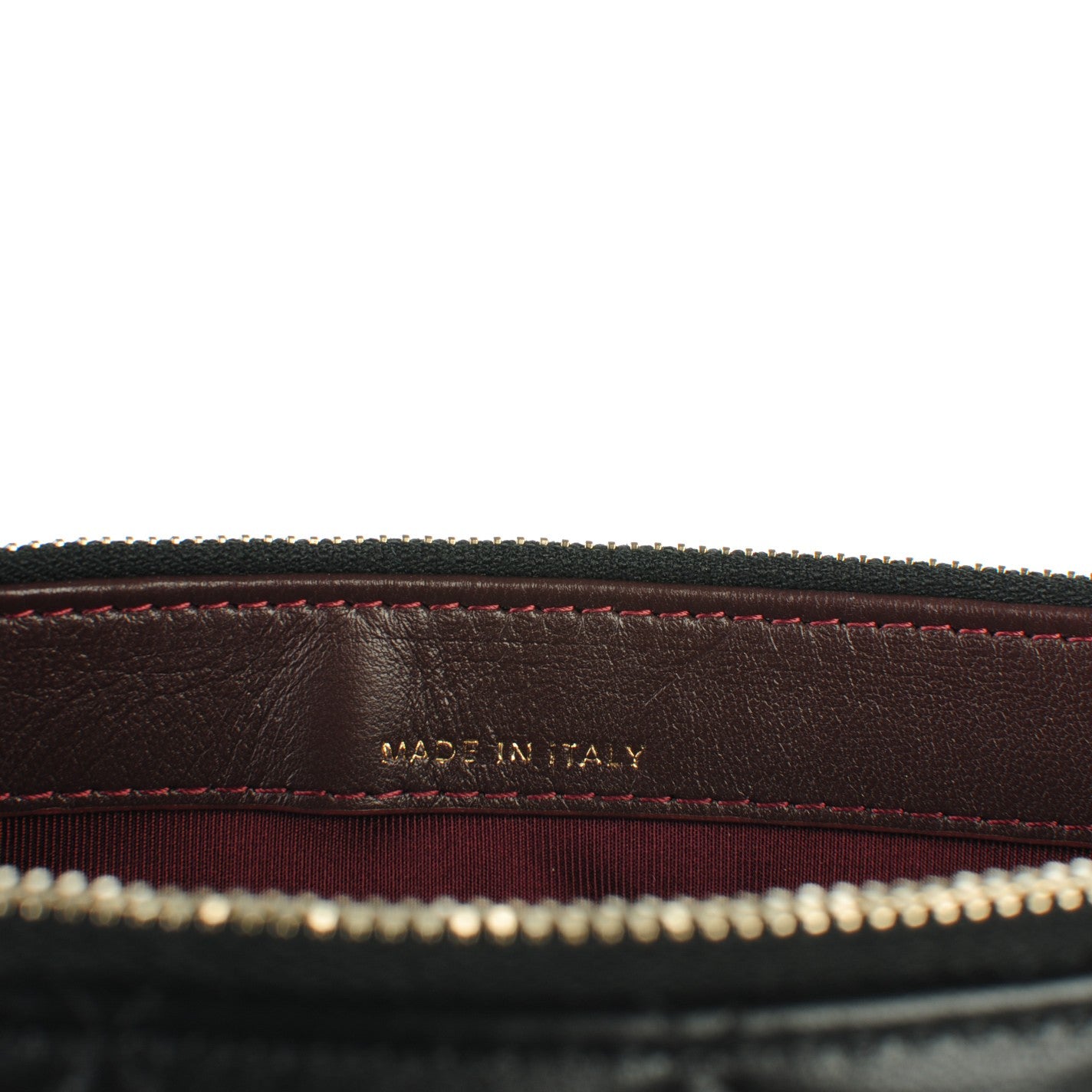 Lambskin Quilted Small Clutch With Chain Black