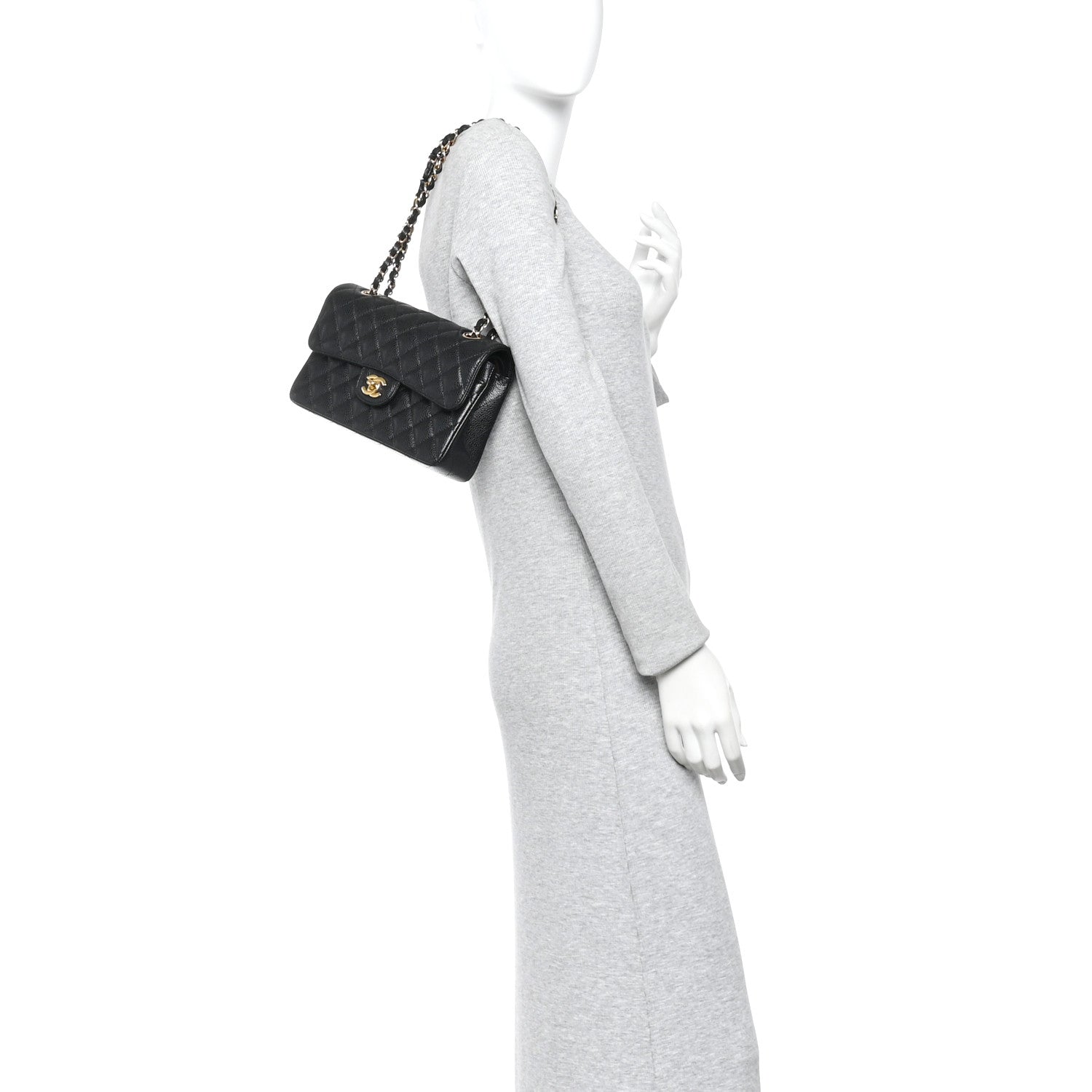 Chanel Caviar Quilted Small Double Flap Black 2 of 10