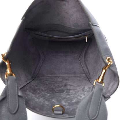 Celine Soft Grained Calfskin Sangle Bucket Bag Storm 4 of 23