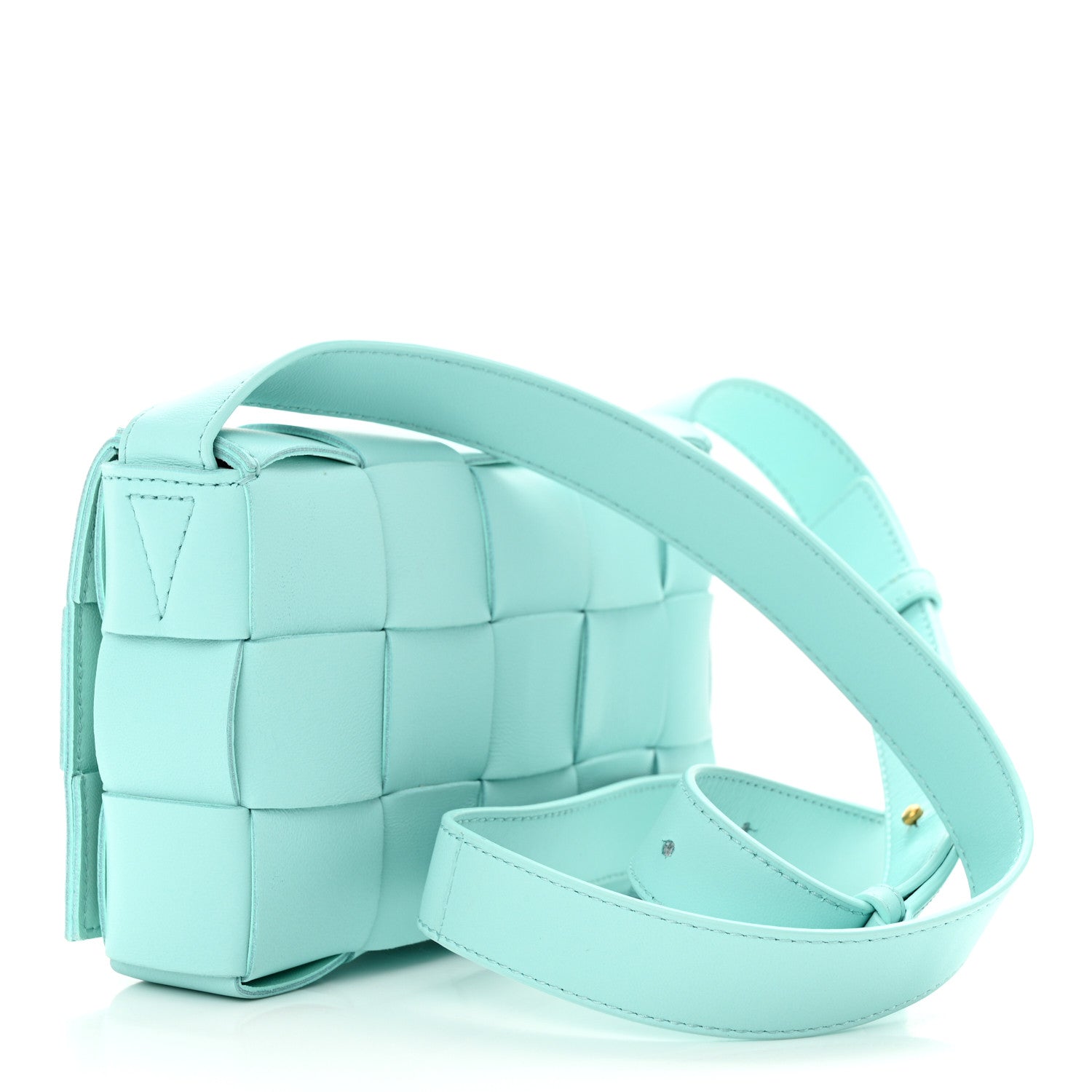 Bottega Veneta Lambskin Maxi Intrecciato Small Cassette Crossbody Bag Celadon 3 of 10