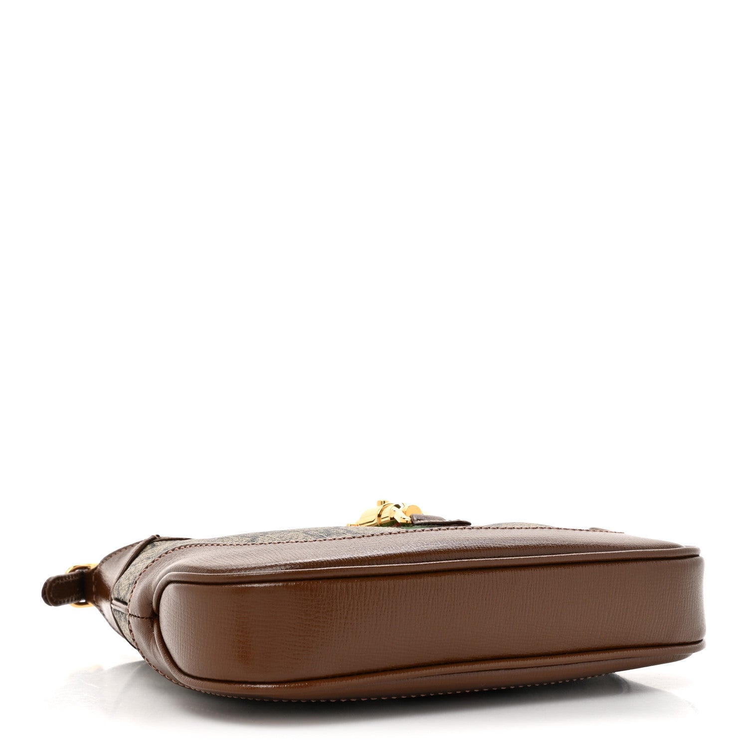 Gucci GG Supreme Monogram Azalea Calfskin Web Mini Jackie 1961 Hobo Beige Ebony Brown Sugar 4 of 11