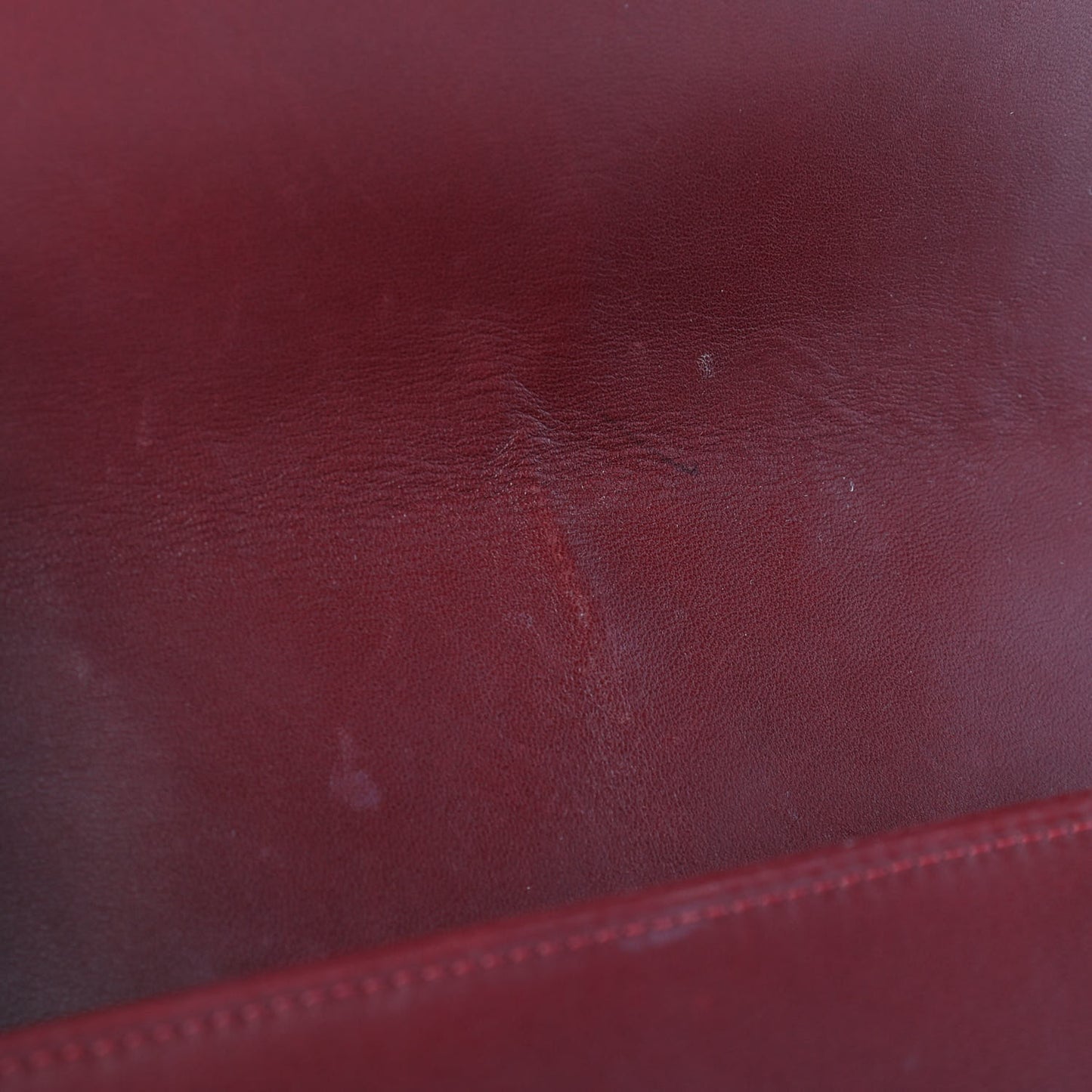 Lambskin Quilted Medium Boy Flap Burgundy