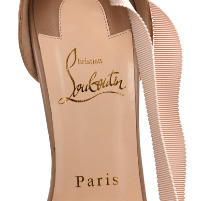 Christian Louboutin Grosgrain Christeriva 100 Sandals 37.5 Nude 7 of 12