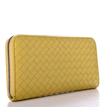 Bottega Veneta Nappa Intrecciato Zip Around Wallet Moutarde 3 of 7