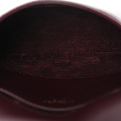 Saint Laurent Patent Calfskin Mini Voltaire Top Handle Bag Dark Wine 5 of 12