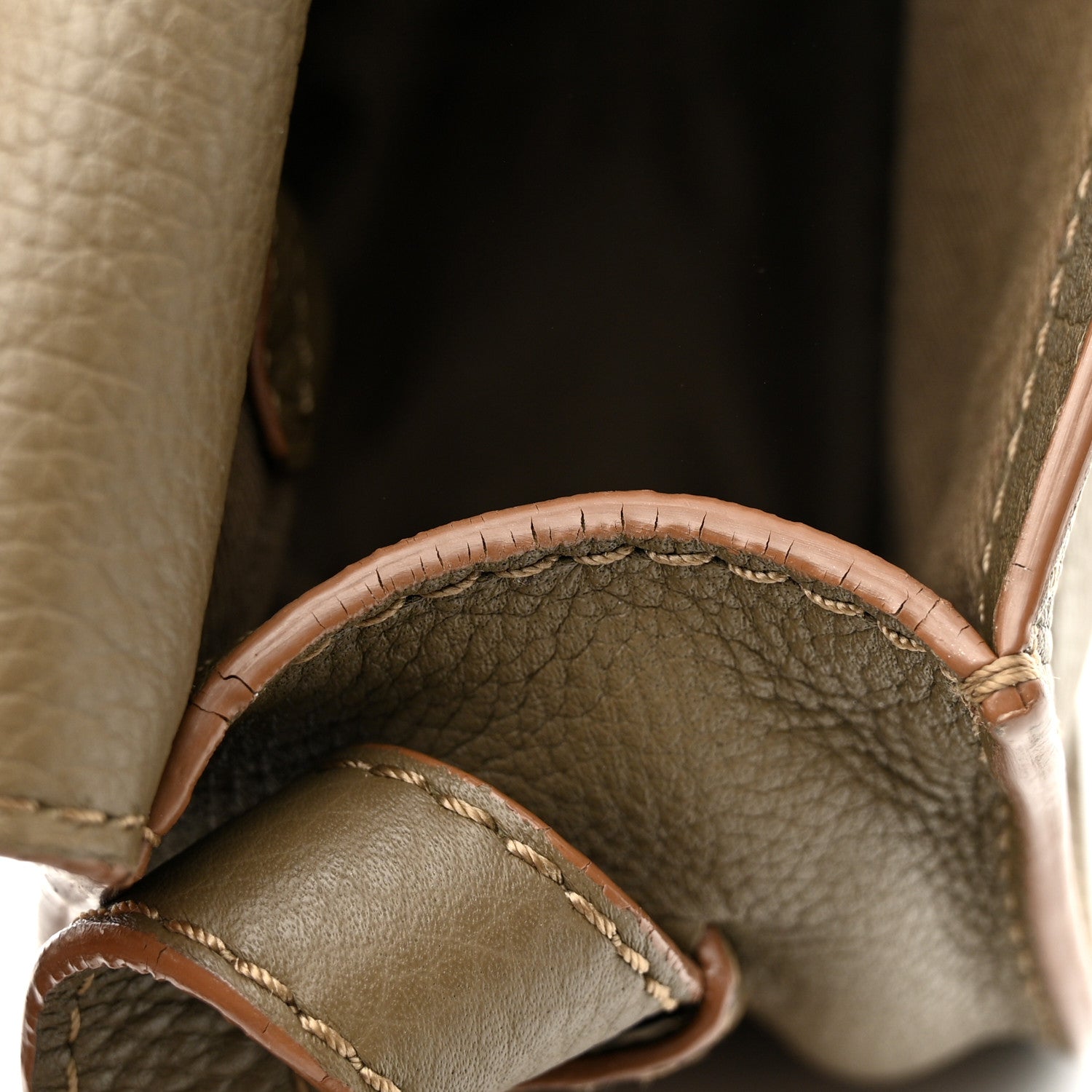 Chloe Grained Calfskin Small Marcie Saddle Bag Anchor Grey 11 of 18