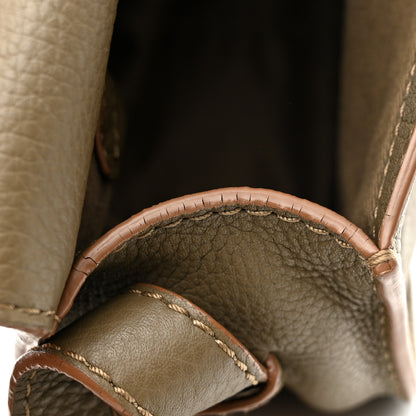 Chloe Grained Calfskin Small Marcie Saddle Bag Anchor Grey 11 of 18