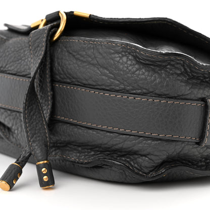 Chloe Grained Calfskin Medium Marcie Saddle Bag Ash 10 of 14