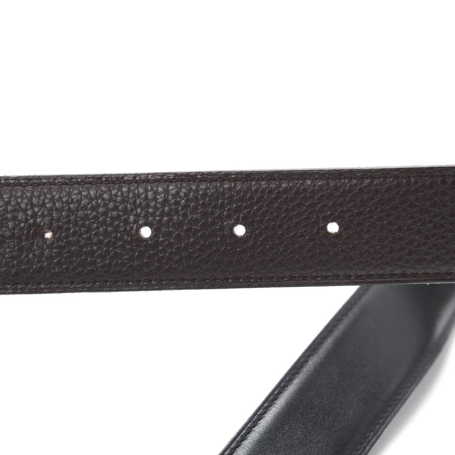 Box Togo 32mm H Belt Strap 80 Black Chocolate