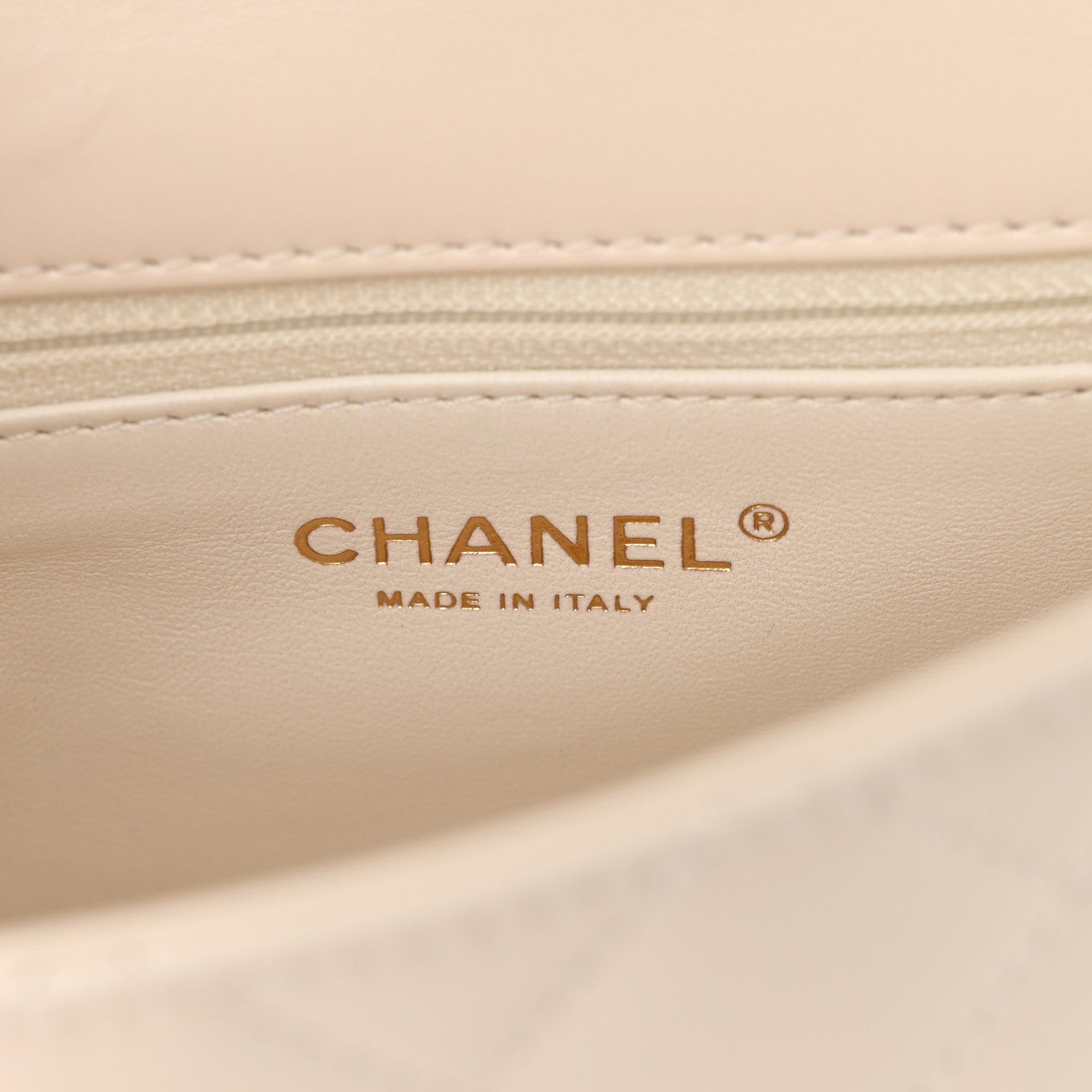Chanel Shiny Lambskin Quilted Golden Links Top Handle Flap White 6 of 11