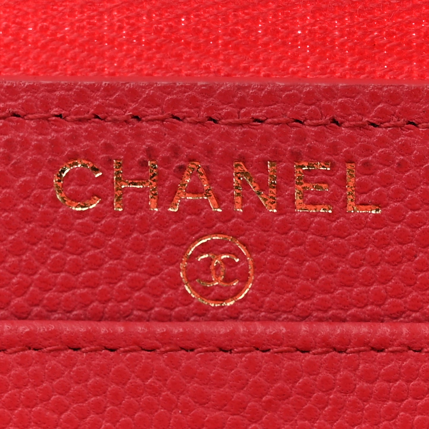 Caviar Quilted Medium Zip Around Wallet Dark Pink