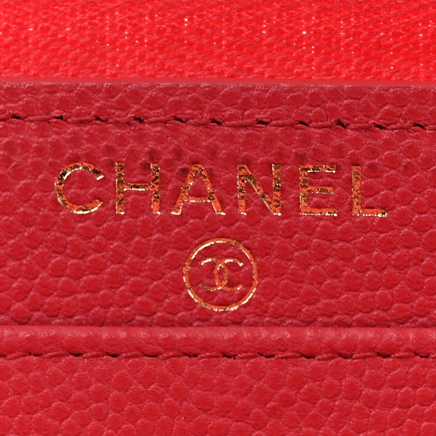 Chanel Caviar Quilted Medium Zip Around Wallet Dark Pink 6 of 15