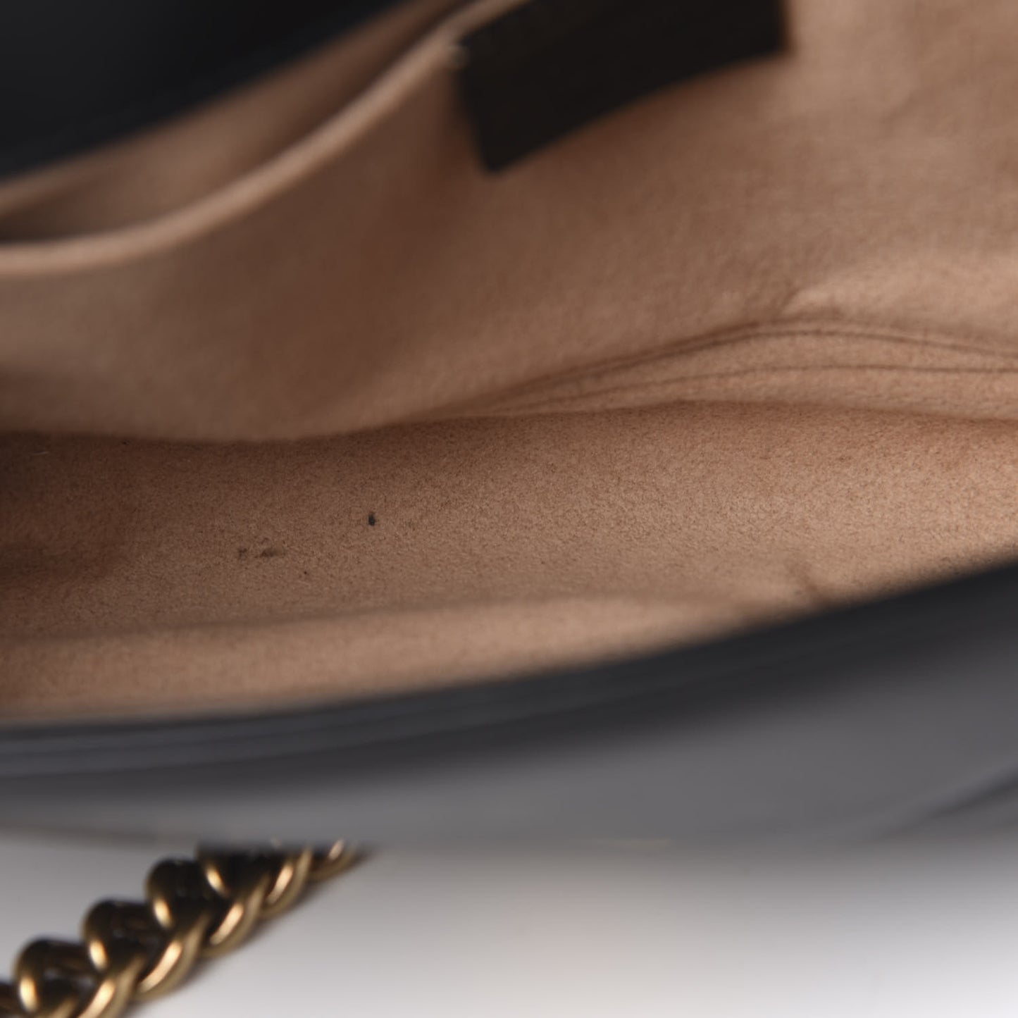 Calfskin Matelasse Mini GG Marmont Shoulder Bag Black