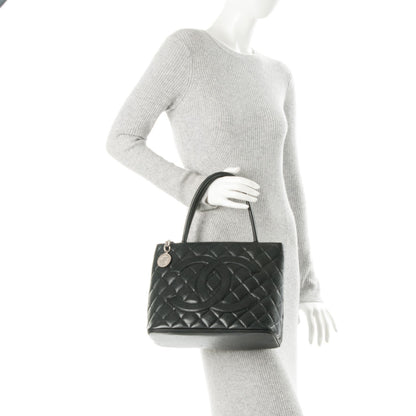 Chanel Caviar Quilted Medallion Tote Black 2 of 8