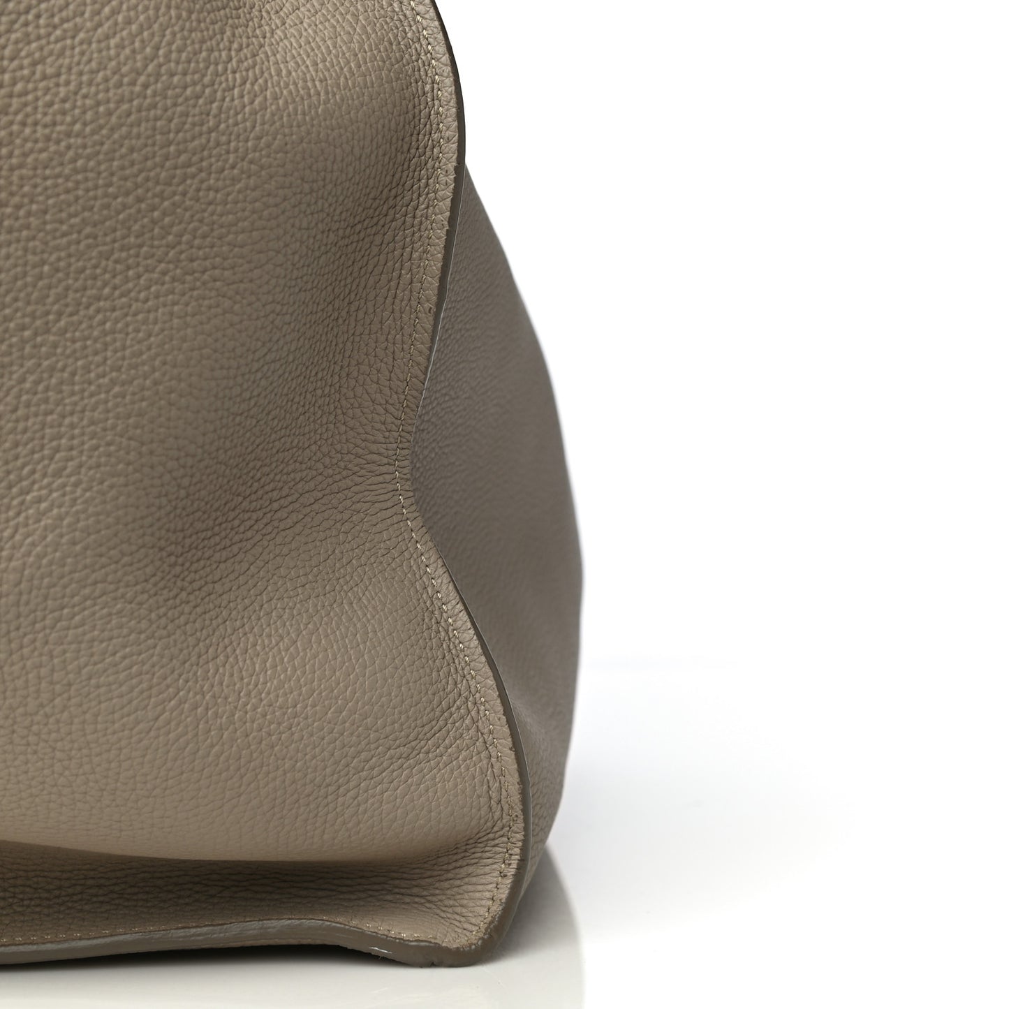 Supple Grained Calfskin Medium Big Bag Light Taupe