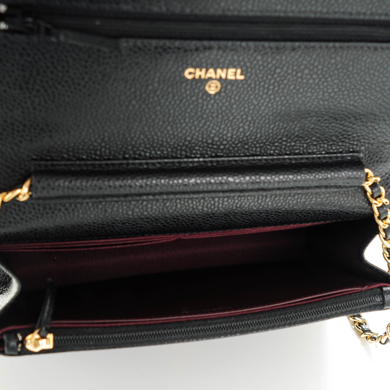 Chanel Caviar Quilted Wallet On Chain WOC Black 5 of 8