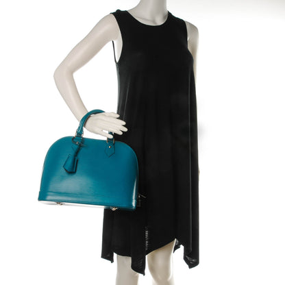 Louis Vuitton Epi Alma PM Cyan 2 of 7