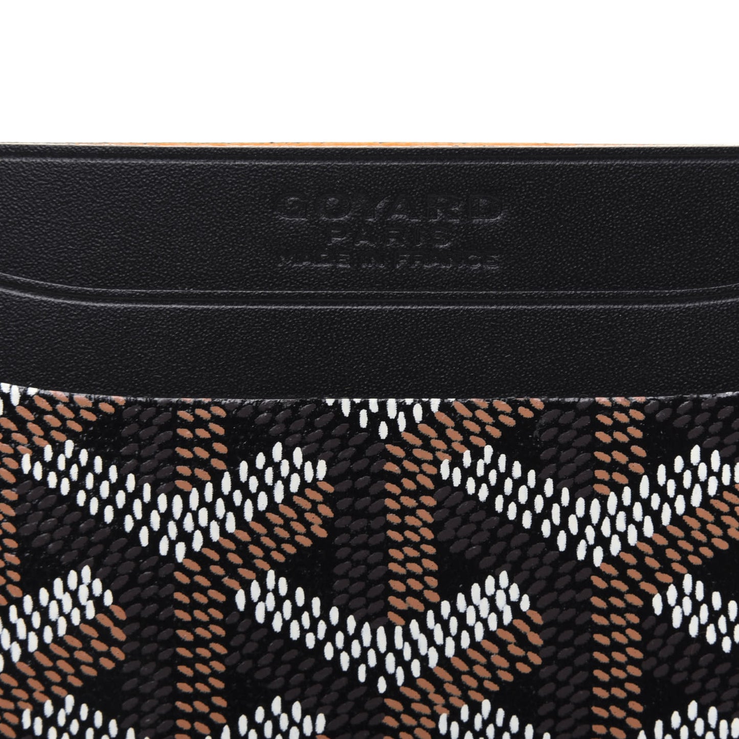 Goyardine Saint Sulpice Card Holder Black